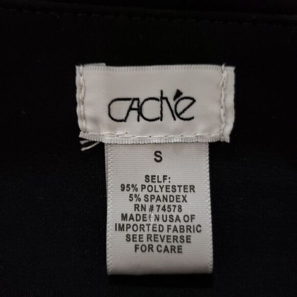 Cache Small Black Faux Wrap Mini Skirt - Picture 6 of 8